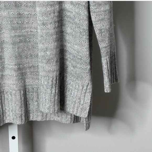 Eileen Fisher Cardigan Open Front Sweater Organic Linen Heather Grey Lightweight - Picture 6 of 16